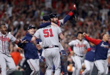 ¡Treinta por el pecho! Los Bravos son el equipo más ganador del béisbol